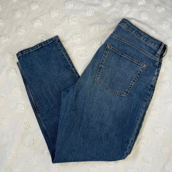 Everlane The Cheeky Jean Size 33 Tall Straight Leg Medium Wash Denim Minimalist - Picture 3 of 8